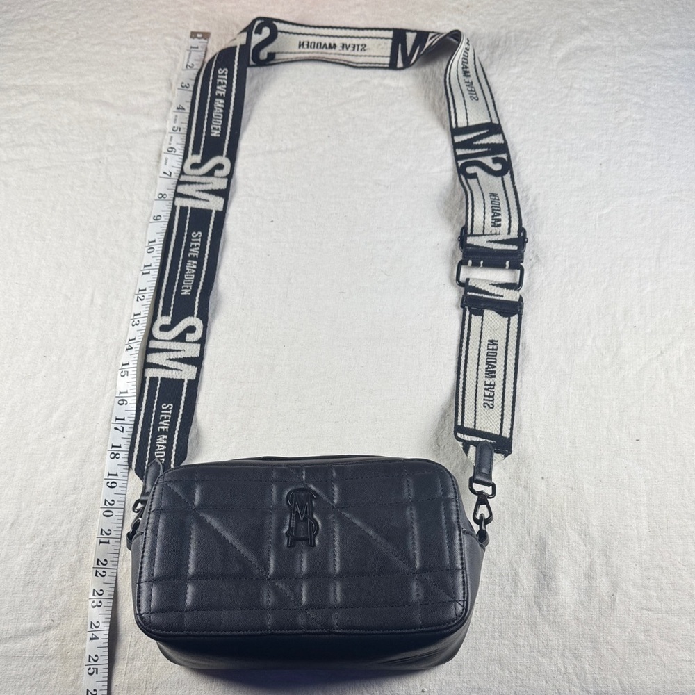 Steve Madden Black Quilted Belt Bag - Picture 6 of 11
